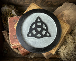 Large Soapstone Triquetra Altar Plate