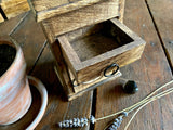 Handcarved Triple Moon Wood Box Chest