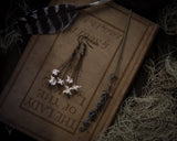 Rattlesnake Vertebrae Earrings Antique Brass