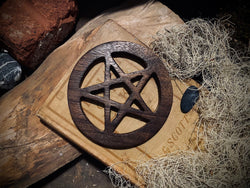 Wooden Pentacle Altar Plate
