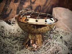 Brass Triple Moon Charcoal Incense Burner