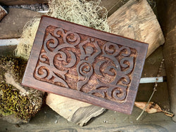 Handcarved Goddess of Earth Wood Box