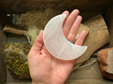 Gorgeous Selenite Crescent Moon Crystal