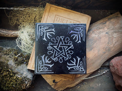 Pentagram Black Soapstone Box