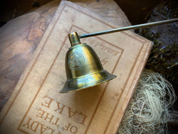 Large Antique Brass Candle Snuffer