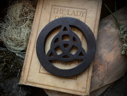Triquetra Altar Plate Wood
