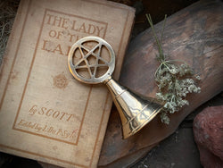 Brass Pentacle Altar Bell