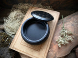 Wooden Charcoal Incense Burner w Metal Screen