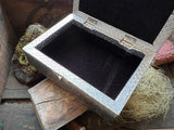 Embossed Metal Triple Moon Goddess Box