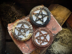 Stone Pentacle Altar Plate | 12