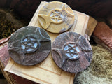 Stone Triple Moon Altar Plate | 6