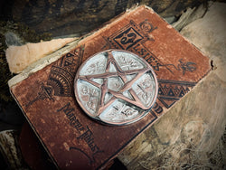 Pentacle Altar Tile Silver plated