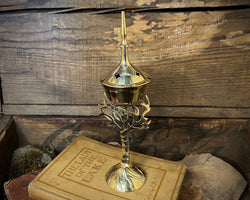 Brass Tree of Life Incense Cone Burner