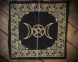 Triple Moon Altar Cloth Satin 21x21