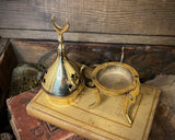 Brass Moon Incense Cone Burner
