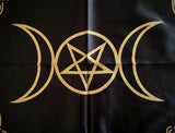 Triple Moon Altar Cloth Satin 21x21