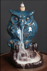 Owl Backflow Incense Cone Burner