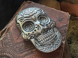Silver Skull Incense Stick Holder Burner